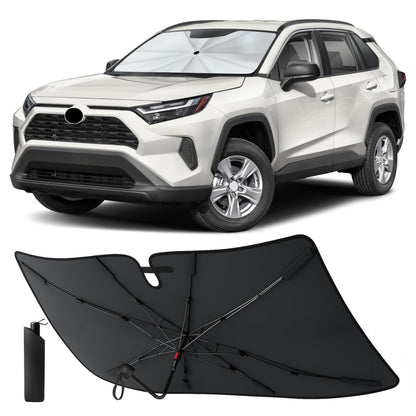 Econour Windshields Sun Shade for Car, Foldable Car Sunshade & Window Tint