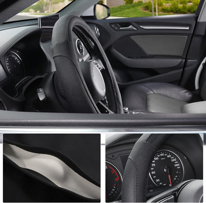 SEG Direct Car Steering Wheel Cover for Prius Civic Model 3 / Y 14"-14.25"