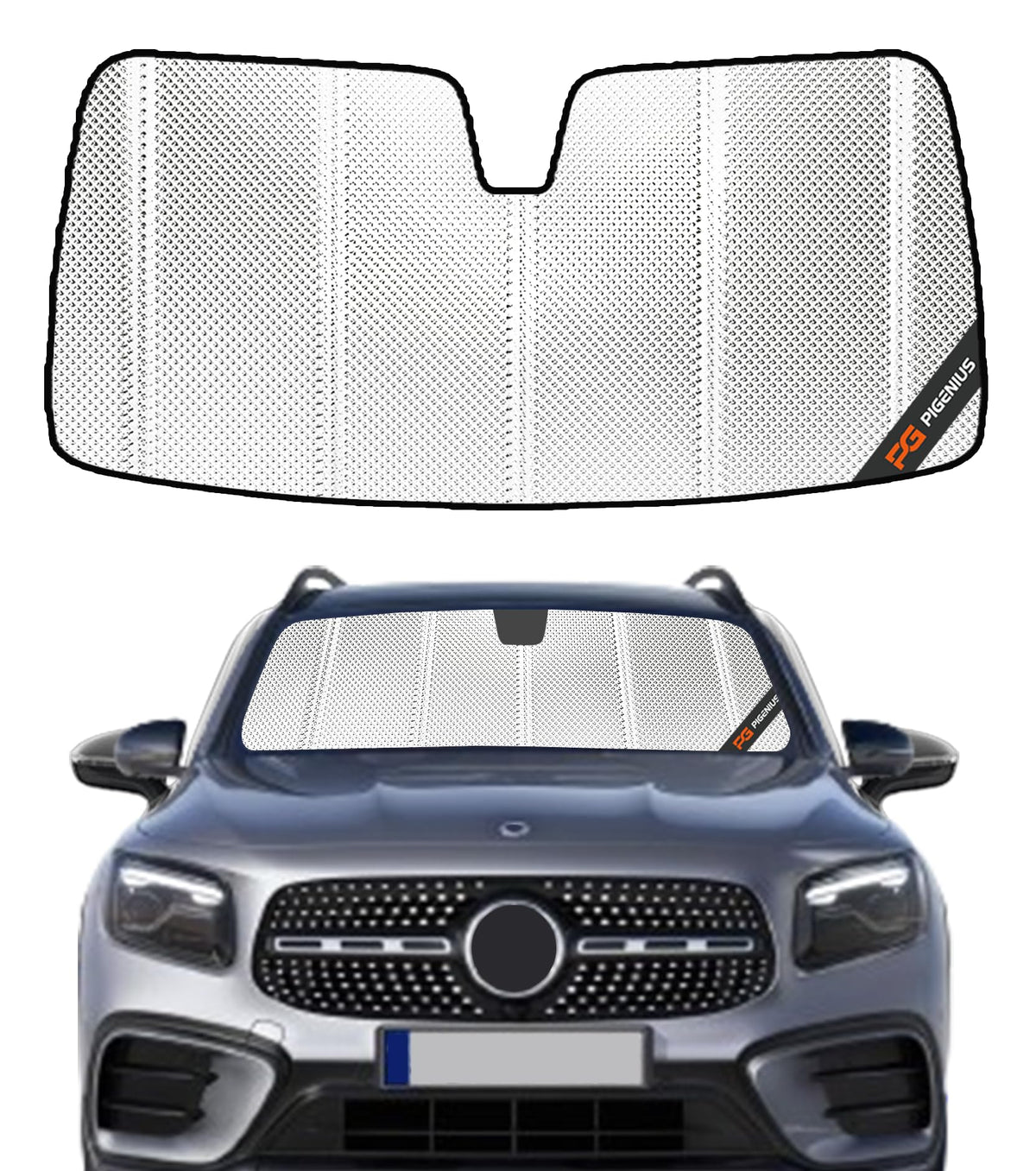 Pigenius Windshield Sunshade for Mercedes-Benz GLE/GLS SUV 2020-2026 Front Window Shade - AstraGuard