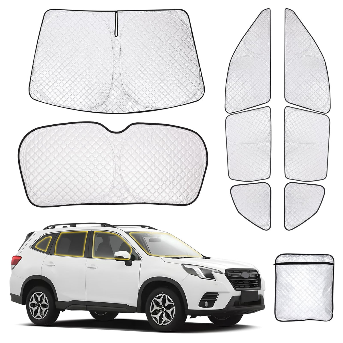 ZATOOTO Car Window Shades Toyota RAV4 2019-2024 for Rear Window, 2 Pack