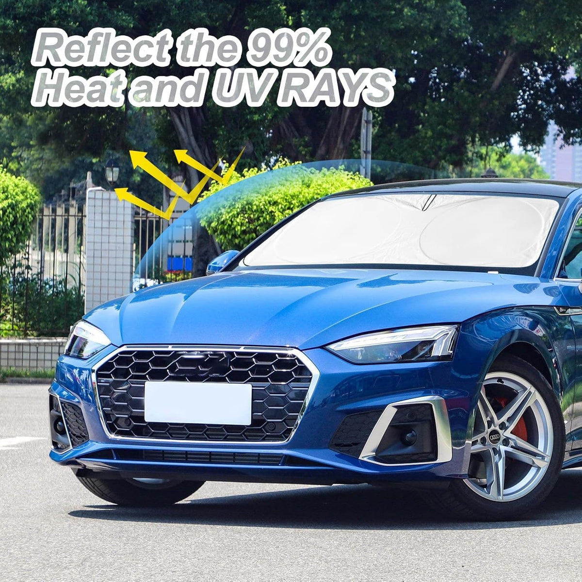 Sun Shade for Audi A4 A5 Sportback S5 RS5 2018-2027 Windshield Sunshade