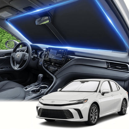 for Honda Accord 2018-2022 Windshield Sun Shade Front Window Shade Custom Fit Accord Accessories Sun Visor Foldable Shade Blocks UV Rays Summer Must Have Car Accessories