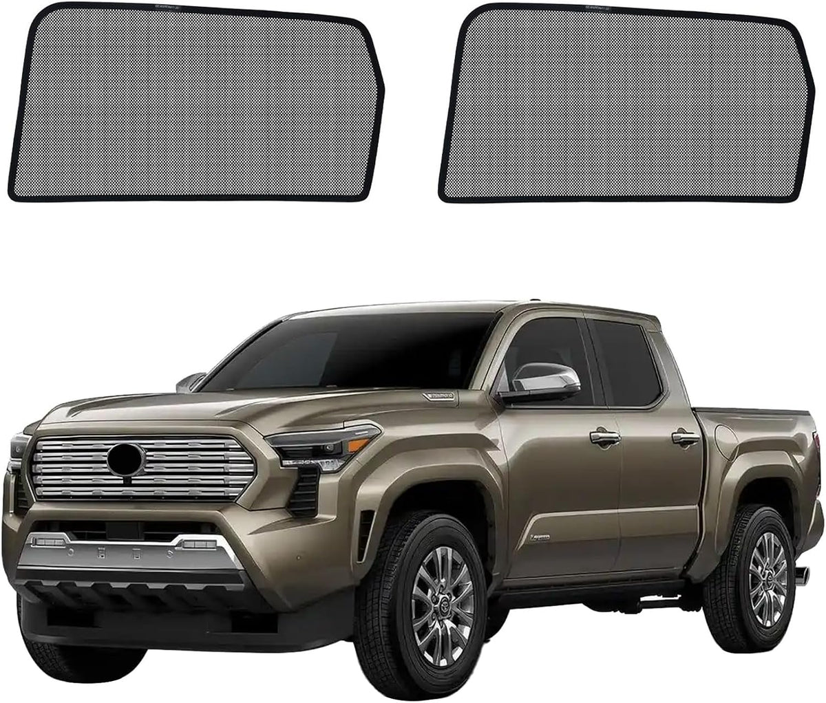 Tacoma（2024-2026） Mesh Car Window Shades - Side Curtains for Baby