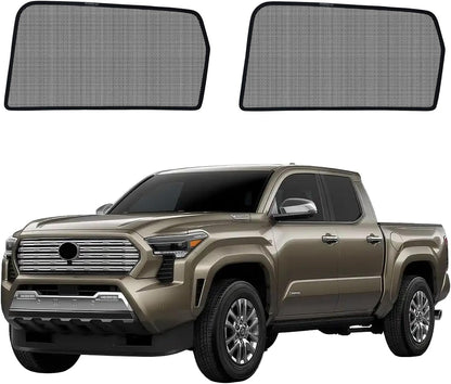 Tacoma（2024-2026） Mesh Car Window Shades - Side Curtains for Baby