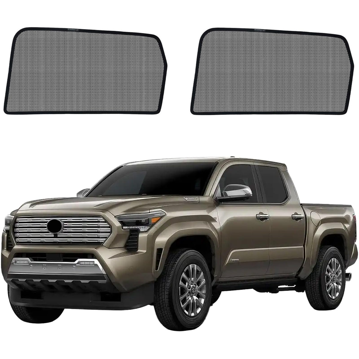 Tacoma（2024-2026） Mesh Car Window Shades - Side Curtains for Baby