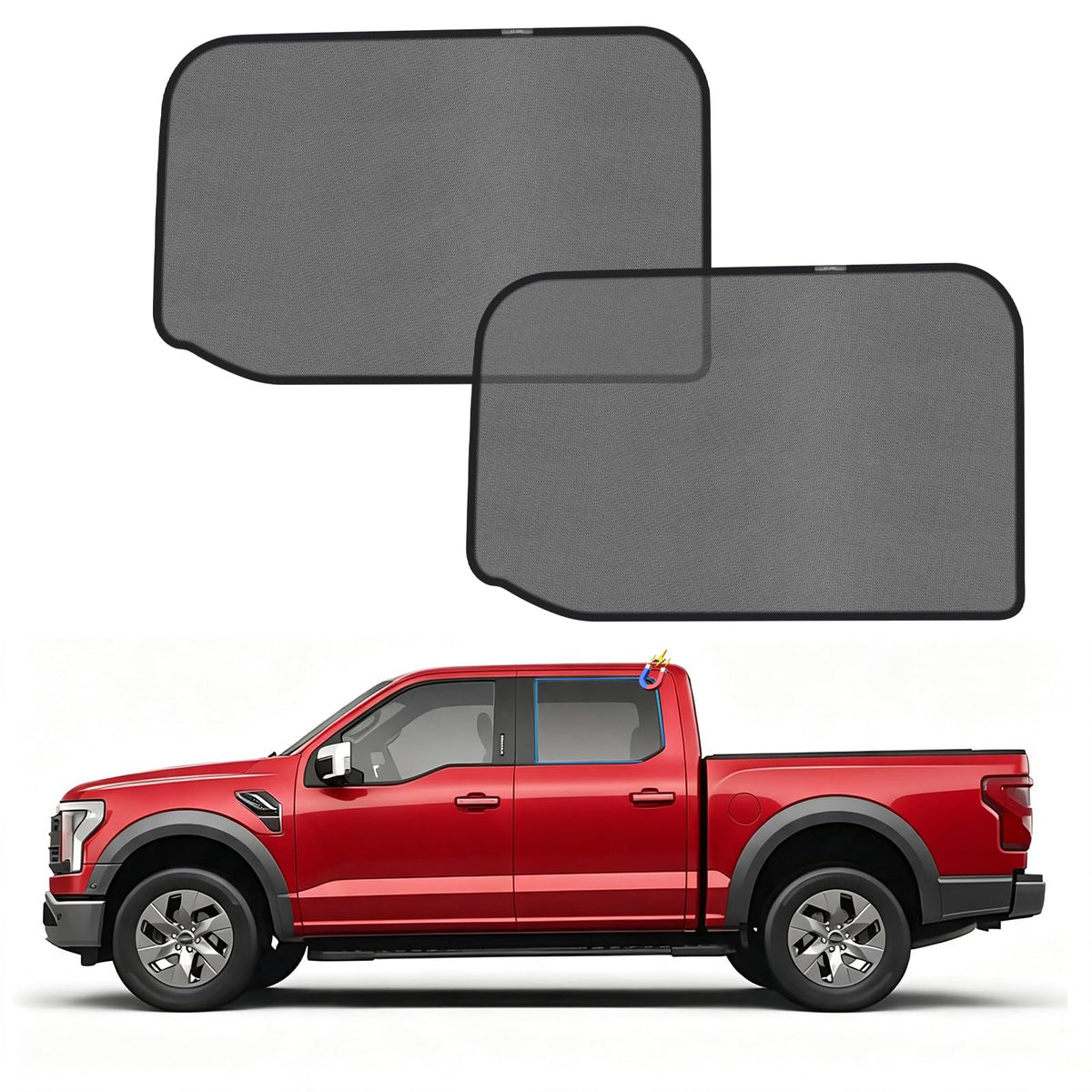KUST Car Window Shades for 2021-2024 Subaru Outback Accessories, Breathable Mesh Magnetic Window Covers, Rear Back Side Window Sun Shades UV Block Privacy Protection for Baby Camping Napping 2PCS