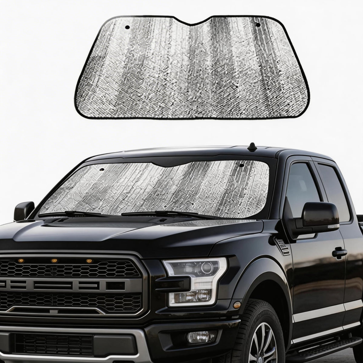 Big Ant Car Windshield Sunshade UV Ray Reflector Auto Window Sun Shade Visor Shield Cover, Keeps Vehicle Cool- Sliver (55" x 27.5")