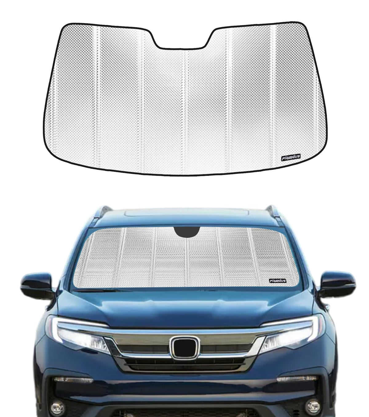Pigenius Windshield Sunshade for Honda Pilot 2023-2026 Front Window Sun Shade - AstraGuard