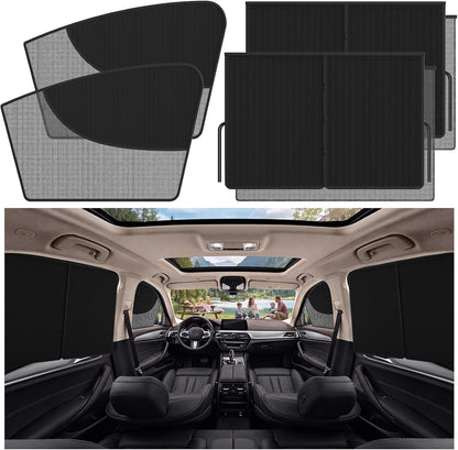 4PCS Magnetic Car Window Shades for Side Window, Car Curtains