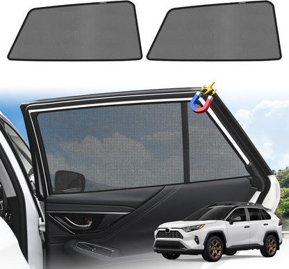 KUST Car Window Shades for 2021-2024 Subaru Outback Accessories, Breathable Mesh Magnetic Window Covers, Rear Back Side Window Sun Shades UV Block Privacy Protection for Baby Camping Napping 2PCS