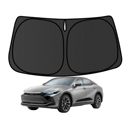 Murano Windshield Sun Shade for Murano 2015-2024 Blocks UV Rays Accessories,1:1 Custom Foldable Thickened Wear-Resistant Front Window Sunshade Visor,Keeps Your Car Cooler