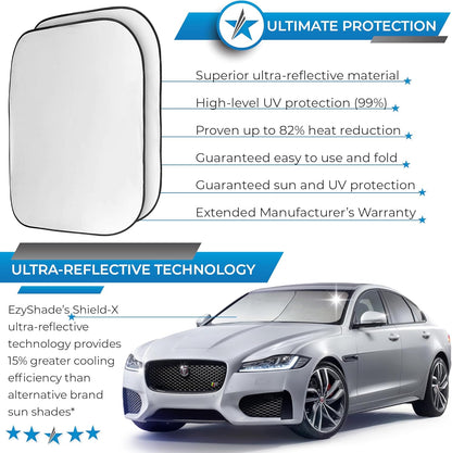 EzyShade Car Windshield Sun Shade. See Vehicle Size-Chart. Medium (M) Size