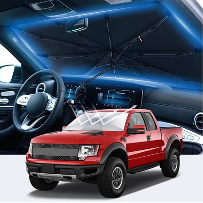 FLORICH Car Windshield Sunshade Reflective Car Sun Protection Blocks 99% Heat & Keeps Interior Cool Foldable Sun Visor Cover Universal Fits Cars, SUVs&Trucks for Summer60 L x 33" W