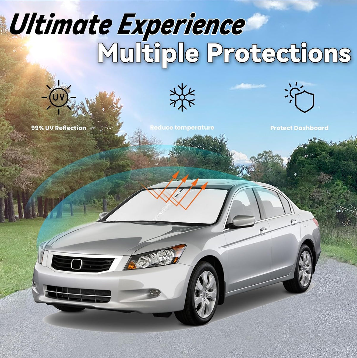 Windshield Sun Shade for Honda Accord 2008-2012 Accord Shield