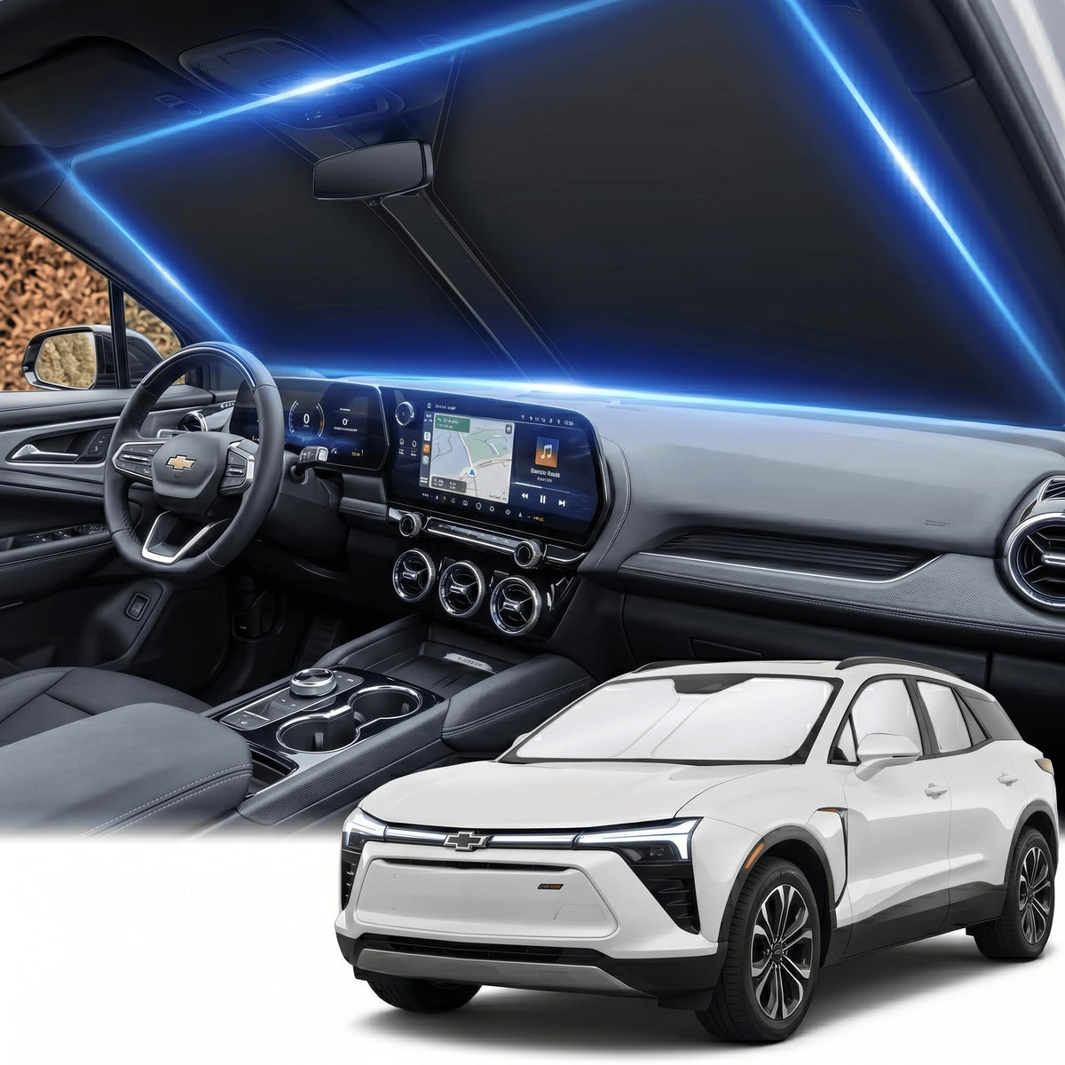 for Honda Accord 2018-2022 Windshield Sun Shade Front Window Shade Custom Fit Accord Accessories Sun Visor Foldable Shade Blocks UV Rays Summer Must Have Car Accessories