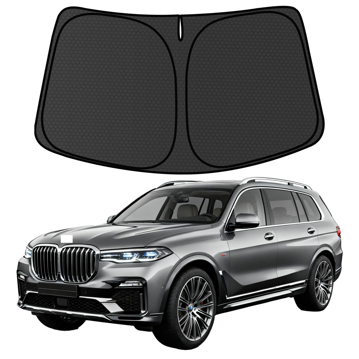 Murano Windshield Sun Shade for Murano 2015-2024 Blocks UV Rays Accessories,1:1 Custom Foldable Thickened Wear-Resistant Front Window Sunshade Visor,Keeps Your Car Cooler