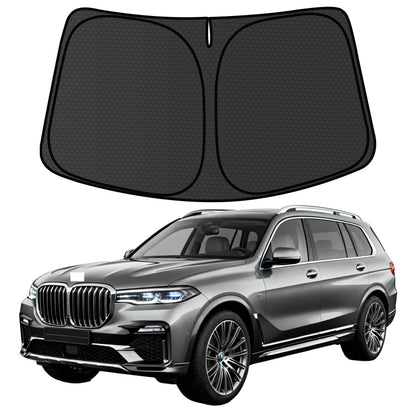 Murano Windshield Sun Shade for Murano 2015-2024 Blocks UV Rays Accessories,1:1 Custom Foldable Thickened Wear-Resistant Front Window Sunshade Visor,Keeps Your Car Cooler
