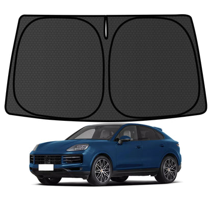 Murano Windshield Sun Shade for Murano 2015-2024 Blocks UV Rays Accessories,1:1 Custom Foldable Thickened Wear-Resistant Front Window Sunshade Visor,Keeps Your Car Cooler