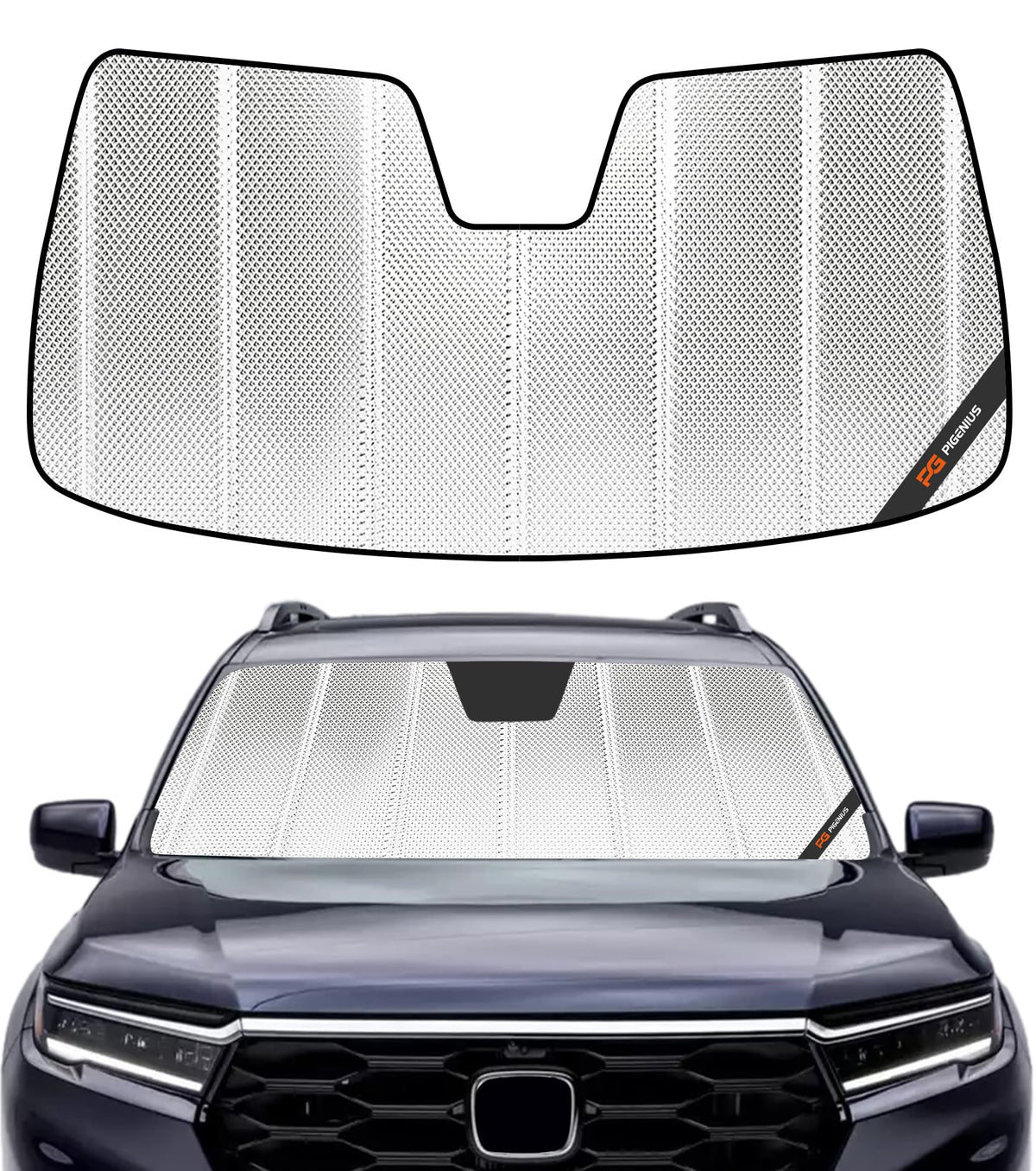 Pigenius Windshield Sunshade for Honda Pilot 2023-2026 Front Window Sun Shade - AstraGuard