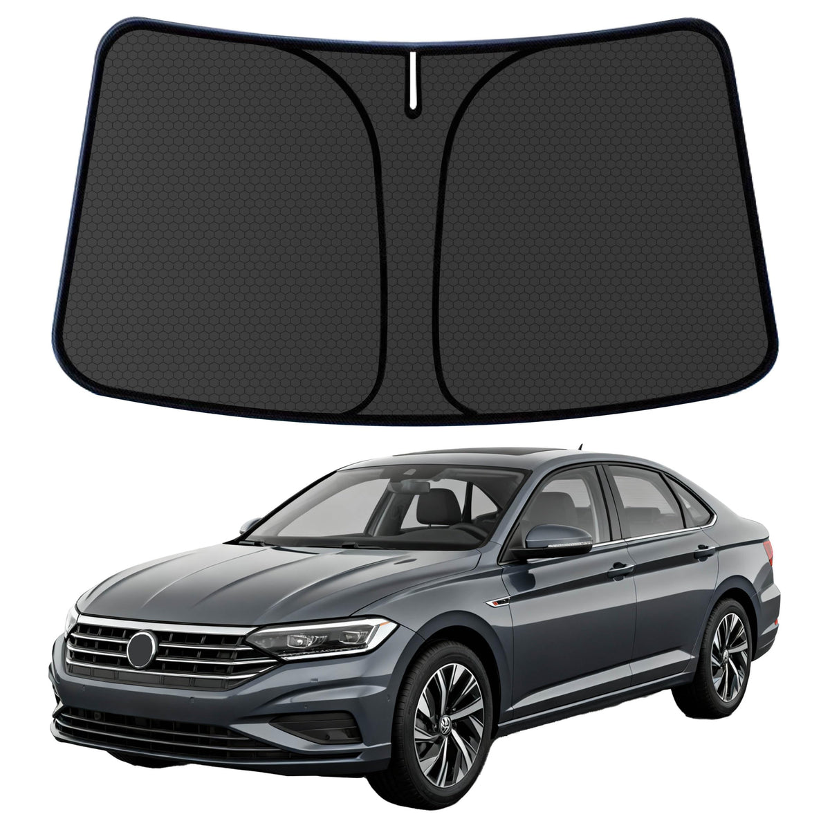 Murano Windshield Sun Shade for Murano 2015-2024 Blocks UV Rays Accessories,1:1 Custom Foldable Thickened Wear-Resistant Front Window Sunshade Visor,Keeps Your Car Cooler