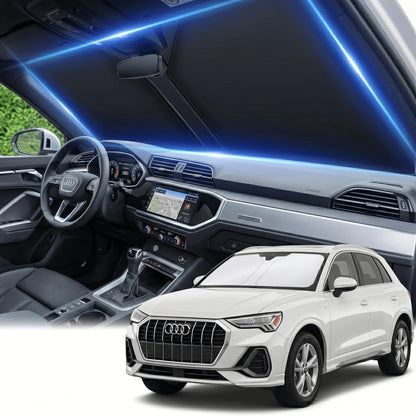 for Honda Accord 2018-2022 Windshield Sun Shade Front Window Shade Custom Fit Accord Accessories Sun Visor Foldable Shade Blocks UV Rays Summer Must Have Car Accessories