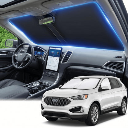 for Honda Accord 2018-2022 Windshield Sun Shade Front Window Shade Custom Fit Accord Accessories Sun Visor Foldable Shade Blocks UV Rays Summer Must Have Car Accessories