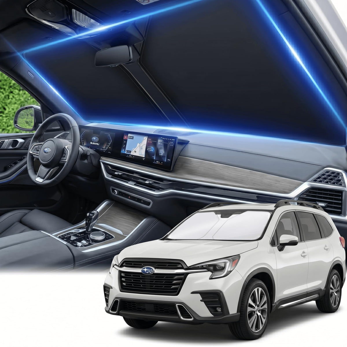 for Honda Accord 2018-2022 Windshield Sun Shade Front Window Shade Custom Fit Accord Accessories Sun Visor Foldable Shade Blocks UV Rays Summer Must Have Car Accessories