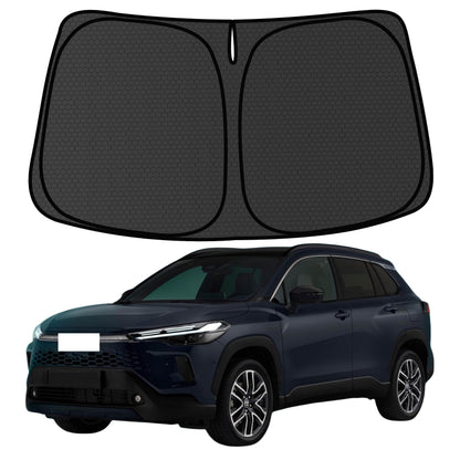 Murano Windshield Sun Shade for Murano 2015-2024 Blocks UV Rays Accessories,1:1 Custom Foldable Thickened Wear-Resistant Front Window Sunshade Visor,Keeps Your Car Cooler