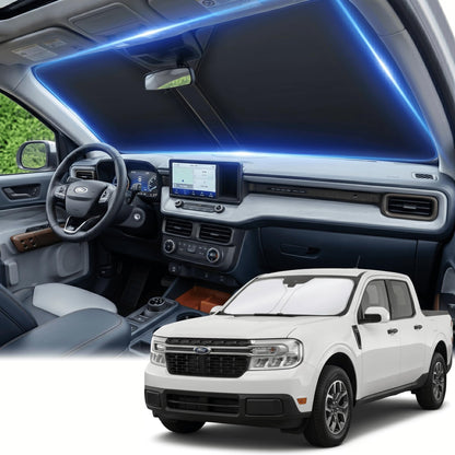 for Honda Accord 2018-2022 Windshield Sun Shade Front Window Shade Custom Fit Accord Accessories Sun Visor Foldable Shade Blocks UV Rays Summer Must Have Car Accessories