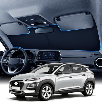 Zanch Custom Windshield Sun Shade for Nissan Altima 2019-2026, 7-Layer UV & Heat Block, 3D Laser Scanned, Interior Protection, Keep Car Cooler, Foldable Car Accessories