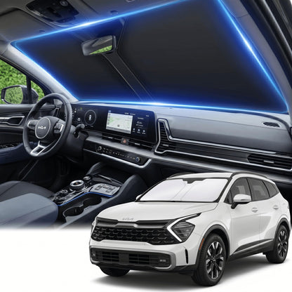 for Honda Accord 2018-2022 Windshield Sun Shade Front Window Shade Custom Fit Accord Accessories Sun Visor Foldable Shade Blocks UV Rays Summer Must Have Car Accessories
