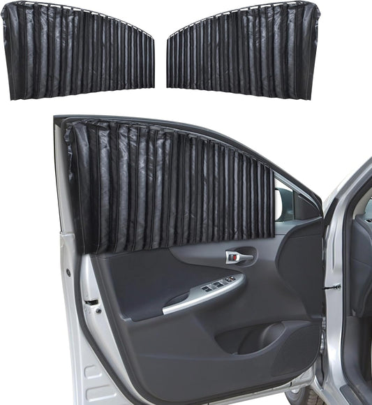 EcoNour Car Curtains for Front Windows 2 Pack, Car Privacy Magnetic Shades