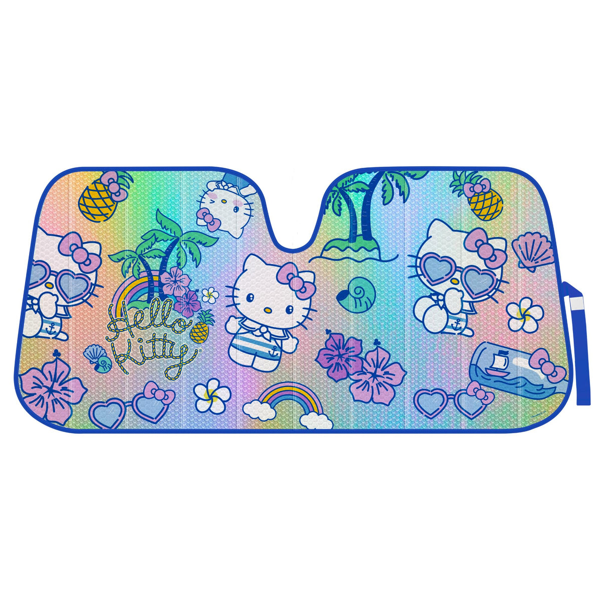 Carbella Cinnamoroll Car Windshield Sun Shade, Official Sanrio Accordion Style Sunshade for Car Window, Cute Kawaii Car Sun Shade Windshield, Cinnamoroll Car Accessories for Women (Lemon Chill)