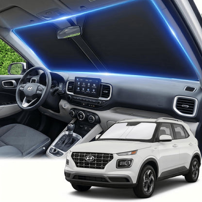 for Honda Accord 2018-2022 Windshield Sun Shade Front Window Shade Custom Fit Accord Accessories Sun Visor Foldable Shade Blocks UV Rays Summer Must Have Car Accessories