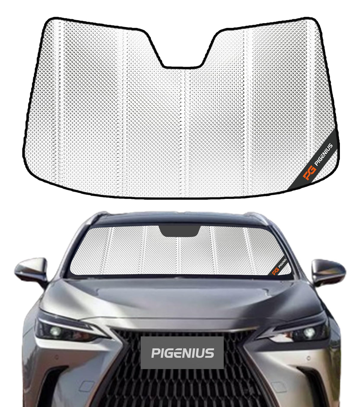 Pigenius Windshield Sunshade for Lexus IS200t/IS250/IS300/IS350/IS F 2014-2020 Front Window Sun Shade - AstraGuard