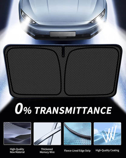 Murano Windshield Sun Shade for Murano 2015-2024 Blocks UV Rays Accessories,1:1 Custom Foldable Thickened Wear-Resistant Front Window Sunshade Visor,Keeps Your Car Cooler