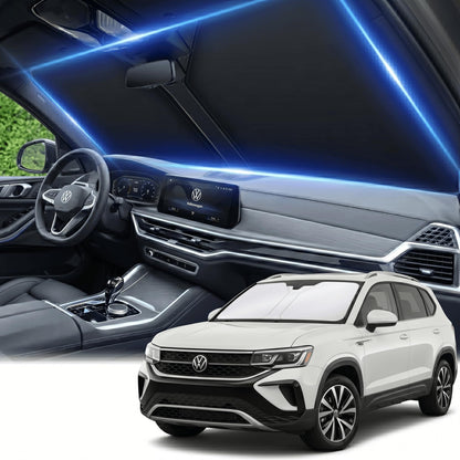 for Honda Accord 2018-2022 Windshield Sun Shade Front Window Shade Custom Fit Accord Accessories Sun Visor Foldable Shade Blocks UV Rays Summer Must Have Car Accessories