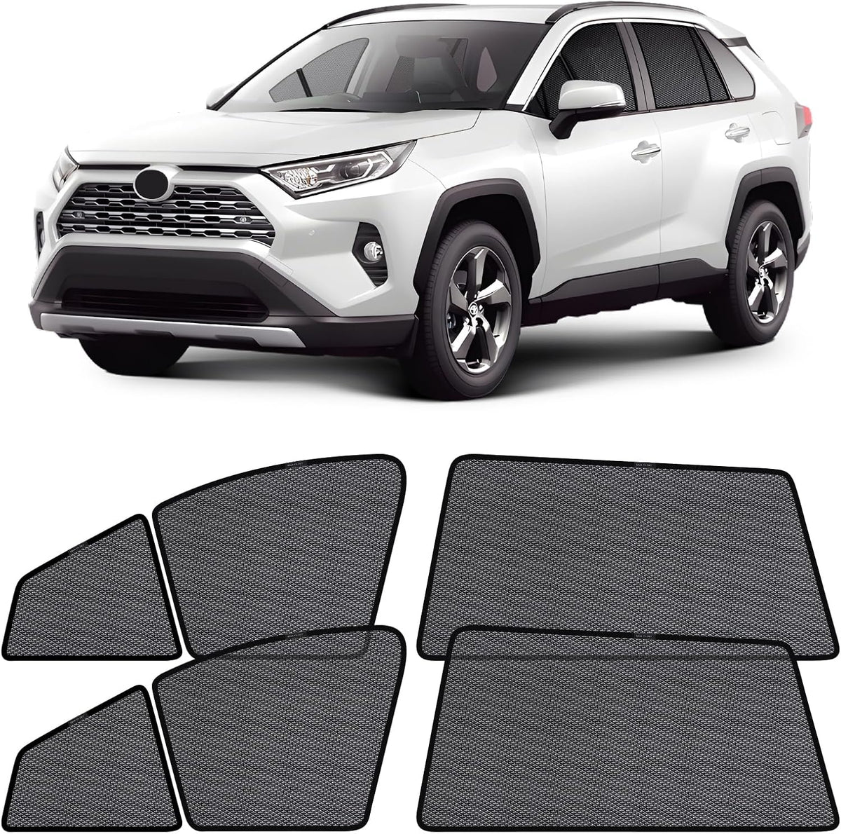 ZATOOTO Toyota Rav4 Window Shade 2019-2024, Breathable & Bug-Free