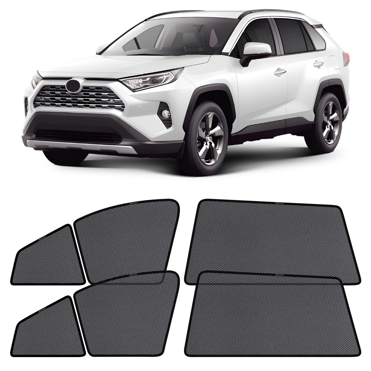 ZATOOTO Toyota Rav4 Window Shade 2019-2024, Breathable & Bug-Free