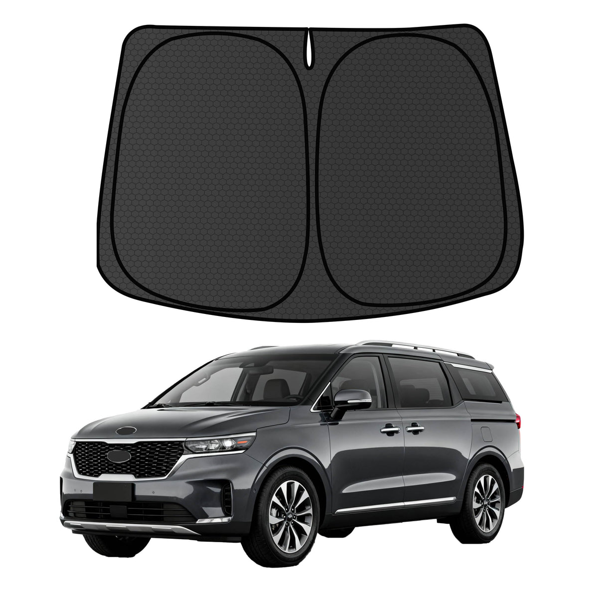 Murano Windshield Sun Shade for Murano 2015-2024 Blocks UV Rays Accessories,1:1 Custom Foldable Thickened Wear-Resistant Front Window Sunshade Visor,Keeps Your Car Cooler