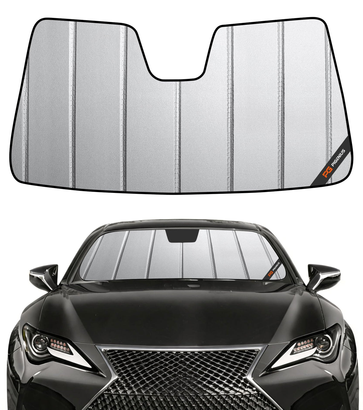 Pigenius Windshield Sunshade for Lexus IS200t/IS250/IS300/IS350/IS F 2014-2020 Front Window Sun Shade - AstraGuard