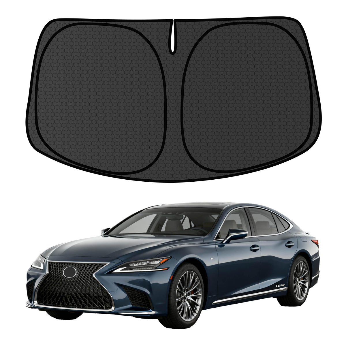 Murano Windshield Sun Shade for Murano 2015-2024 Blocks UV Rays Accessories,1:1 Custom Foldable Thickened Wear-Resistant Front Window Sunshade Visor,Keeps Your Car Cooler