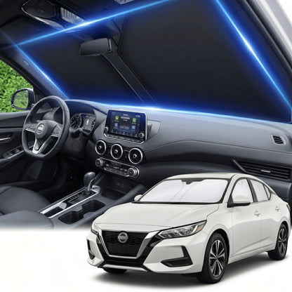 for Honda Accord 2018-2022 Windshield Sun Shade Front Window Shade Custom Fit Accord Accessories Sun Visor Foldable Shade Blocks UV Rays Summer Must Have Car Accessories