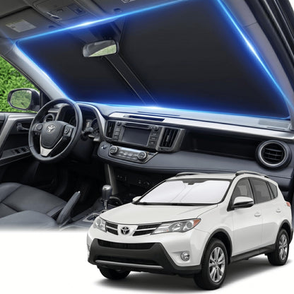 for Honda Accord 2018-2022 Windshield Sun Shade Front Window Shade Custom Fit Accord Accessories Sun Visor Foldable Shade Blocks UV Rays Summer Must Have Car Accessories