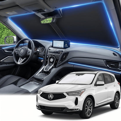 for Honda Accord 2018-2022 Windshield Sun Shade Front Window Shade Custom Fit Accord Accessories Sun Visor Foldable Shade Blocks UV Rays Summer Must Have Car Accessories