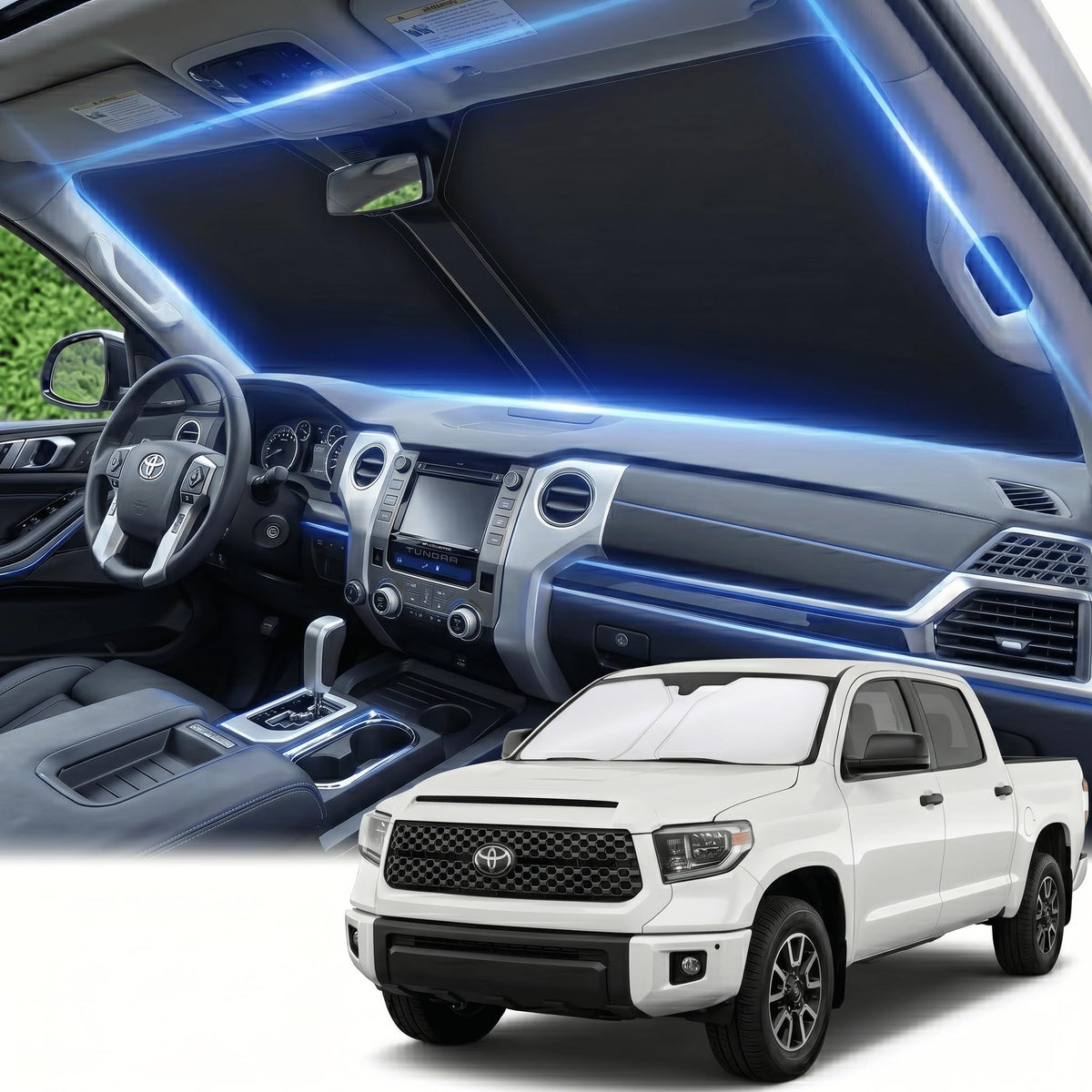 for Honda Accord 2018-2022 Windshield Sun Shade Front Window Shade Custom Fit Accord Accessories Sun Visor Foldable Shade Blocks UV Rays Summer Must Have Car Accessories
