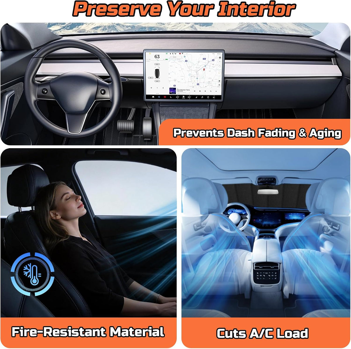 2024-2026 Crosstrek Windshield Sun Shade Compatible with 2024 2025 2026 Subaru Crosstrek Impreza Upgraded 6 Layers Accordion-Folding Front Sun Visor with Storage Bag Keep Interior Cool