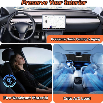 2024-2026 Crosstrek Windshield Sun Shade Compatible with 2024 2025 2026 Subaru Crosstrek Impreza Upgraded 6 Layers Accordion-Folding Front Sun Visor with Storage Bag Keep Interior Cool