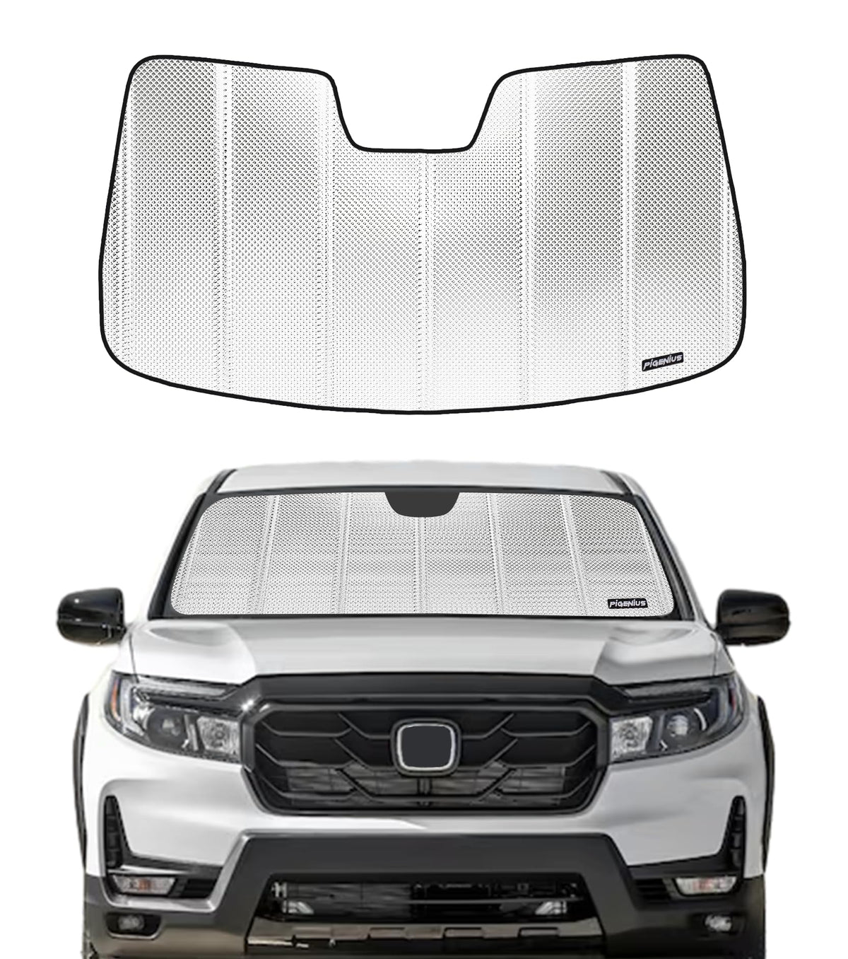Pigenius Windshield Sunshade for Honda Pilot 2023-2026 Front Window Sun Shade - AstraGuard