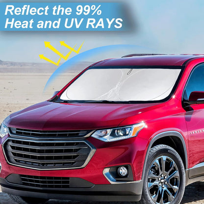 Windshield Sun Shade for Chevrolet Chevy Traverse LS, LT 2018-2026 Sunshade